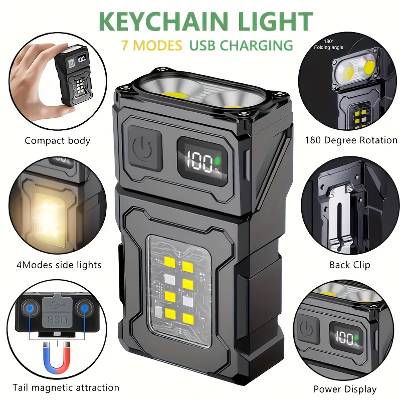 Outdoor Lighting Setup - Mini lampe de poche LED Rechargeable,