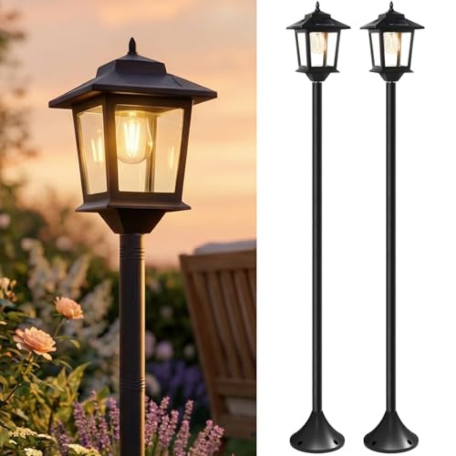Outdoor Lighting Solar - Lampes solaires d'extérieur, lot de 2