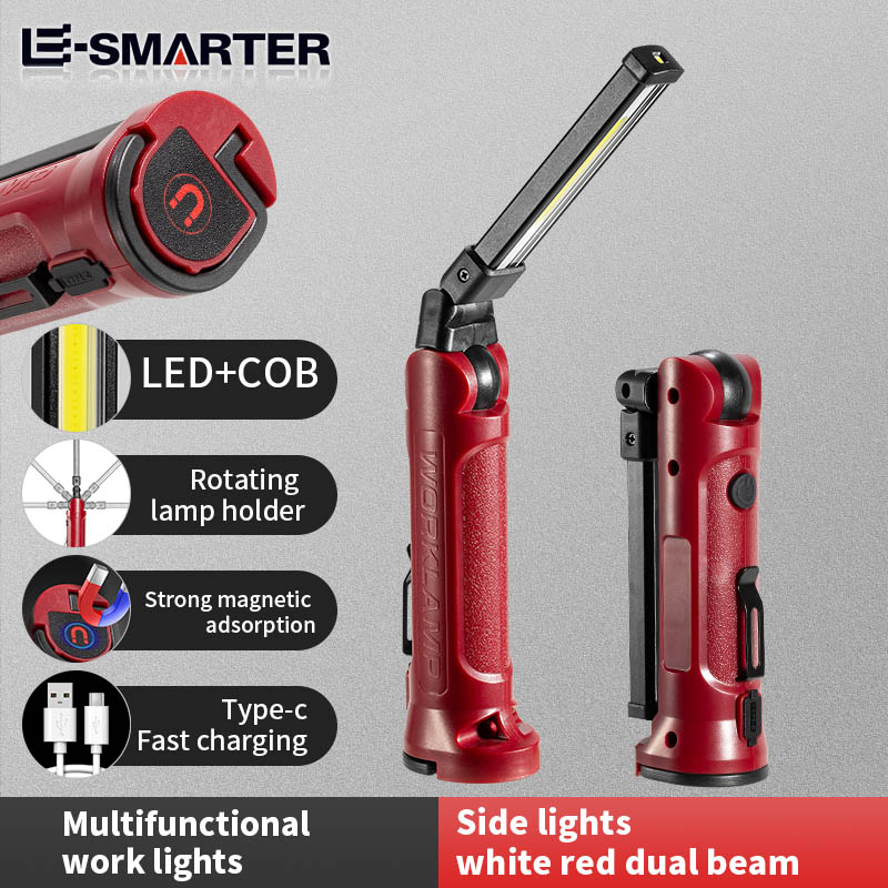 Outdoor Lighting Setup - Lampe de travail LED COB, Rechargeable,