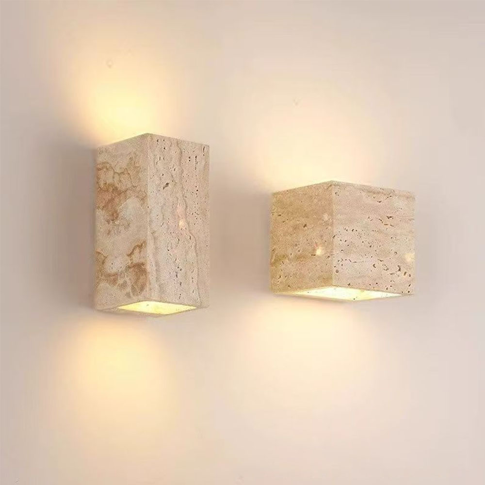 Xl Outdoor Lighting - Lampe murale en pierre naturelle IP65,