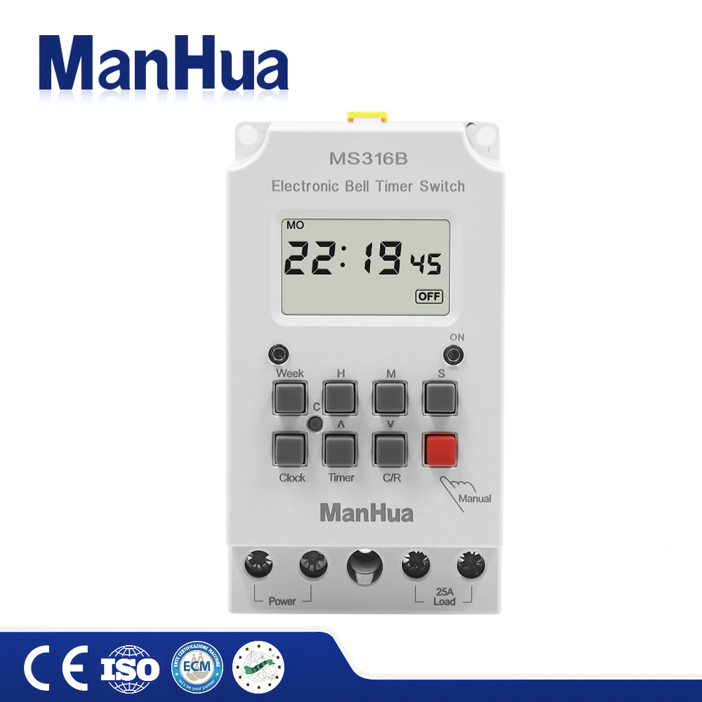Outdoor Lighting Timer Switch - ManHua-Commutateur de minuterie programmable MSSION B,
