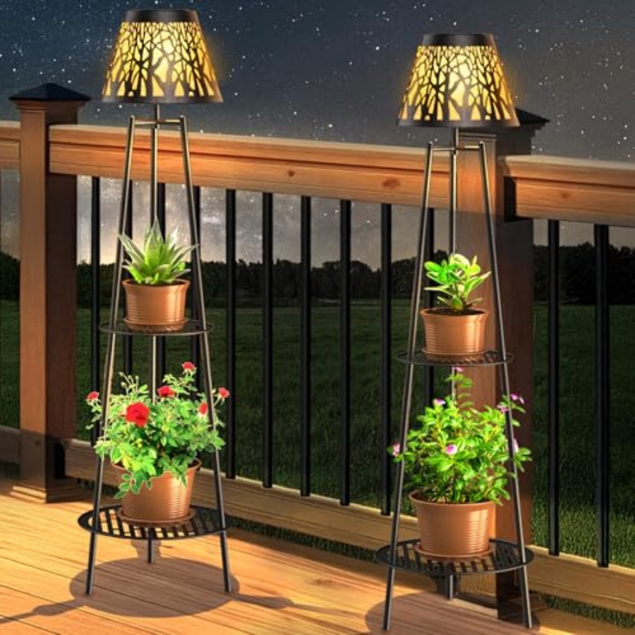 Outdoor Lighting Solar - Lot de 2 lampes solaires d'extérieur