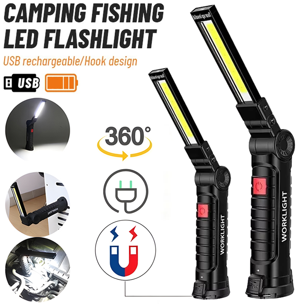 Outdoor Lighting Setup - Lampe de poche LED COB, torche