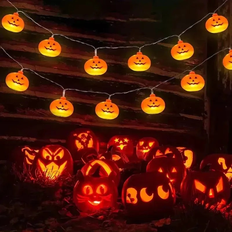 Outdoor Lighting For Garden - Guirlande lumineuse d'Halloween en forme de
