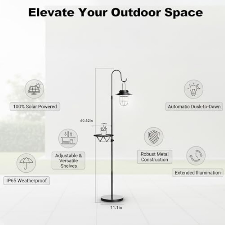 Lampadaire solaire avec table, - Outdoor Lighting Solar avis et prix