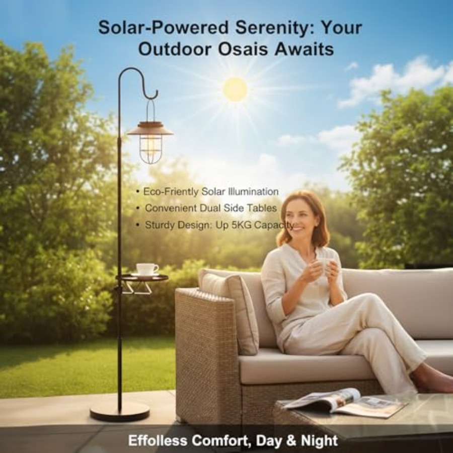 Lampadaire solaire avec table, - Outdoor Lighting Solar avis et prix