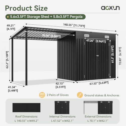Abri de jardin extérieur 6x4 p - Outdoor Lighting Solar avis et prix