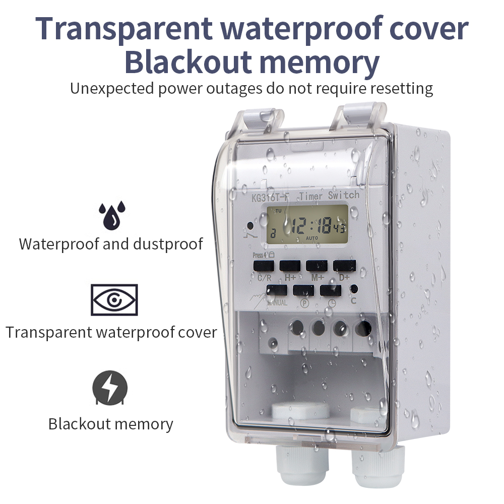 Minuterie numérique 220V 30A,  - Outdoor Lighting Timer Switch avis et prix