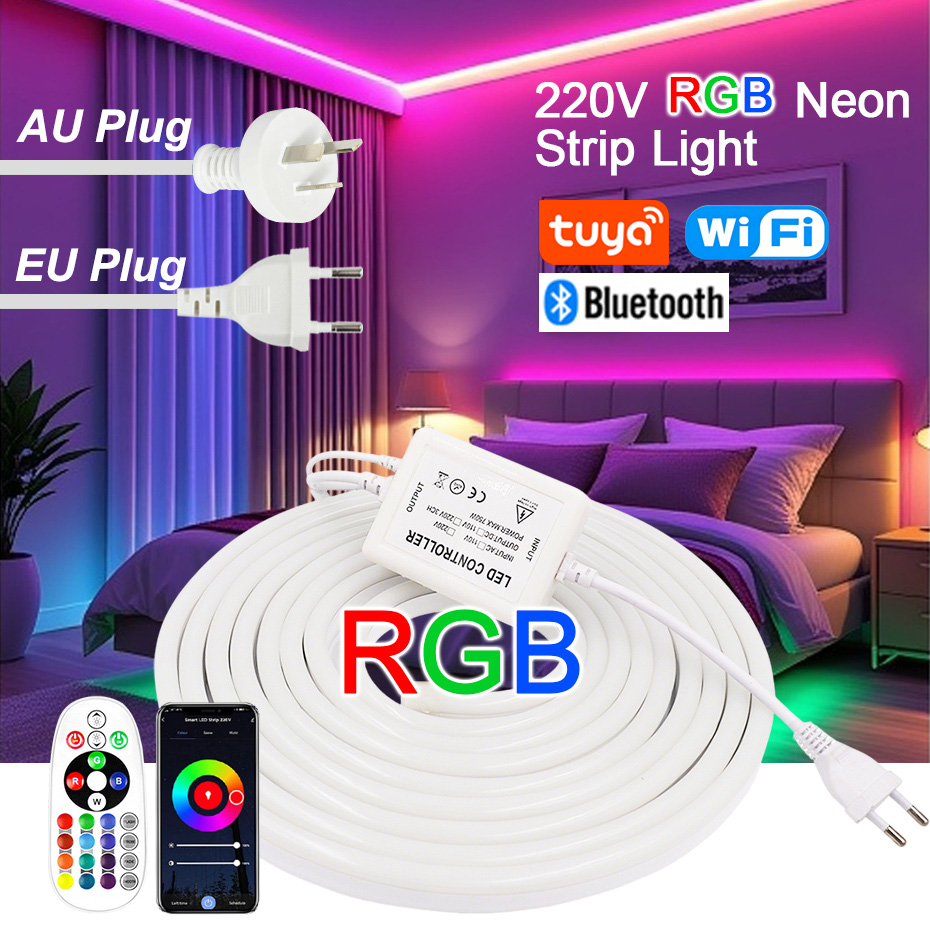Bande LED néon RGB 220V avec p - Outdoor Lighting Timer Switch avis et prix
