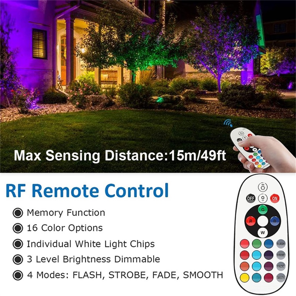 Éclairage paysager RGBW 10W av - Outdoor Lighting For Garden avis et prix