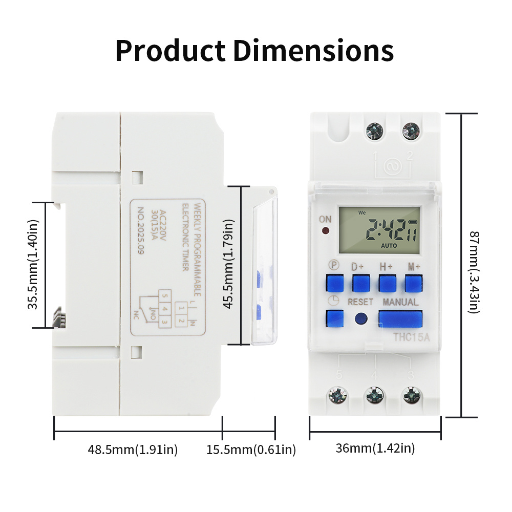 TNCE 220V minuterie interrupte - Outdoor Lighting Timer Switch avis et prix