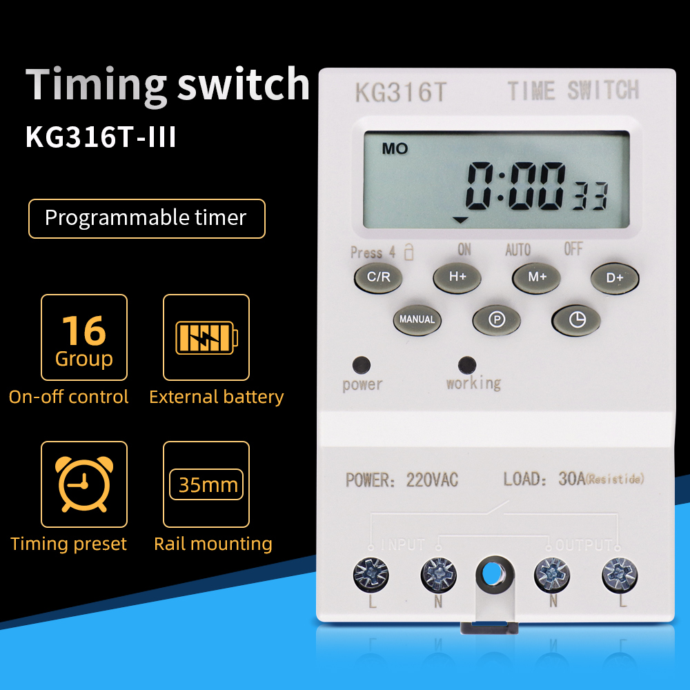 Minuterie numérique programmab - Outdoor Lighting Timer Switch avis et prix